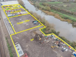 Grade A industrial open storage yard at Invicta Park, Aylesford, Kent.